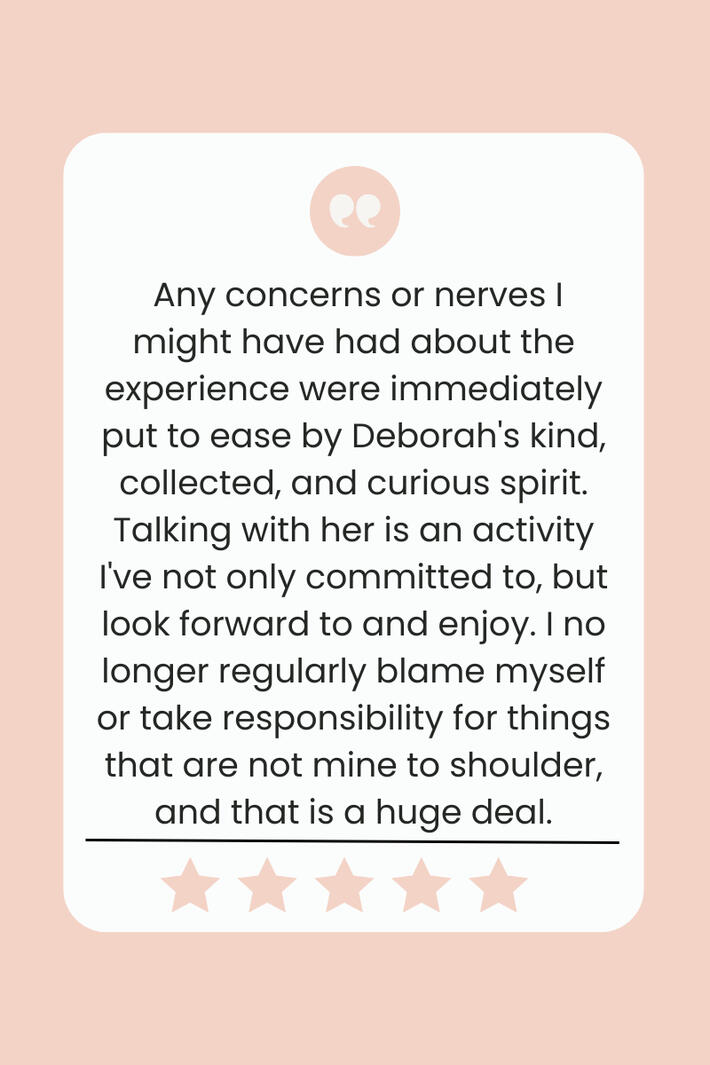 Client review for Deborah Blatman therapy Israel